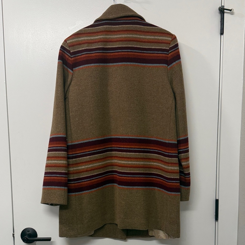 Pendleton Women's Multicolor Striped Trench Coat - Picture 3 of 3
